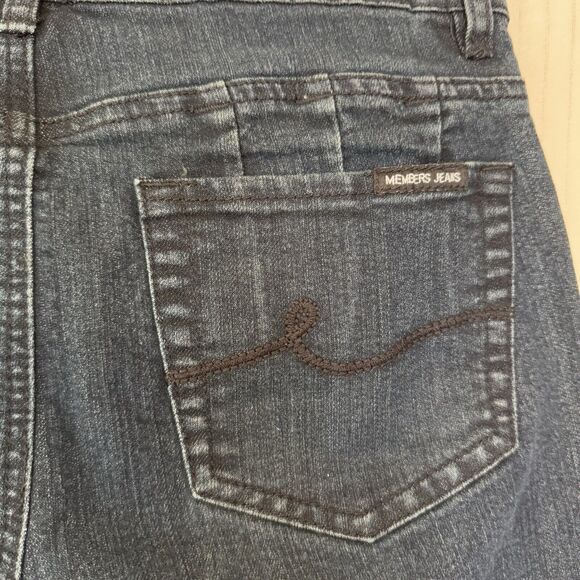 Members Jeans Straight Leg Sz‎ 10 Dark Blue Denim - Picture 9 of 16